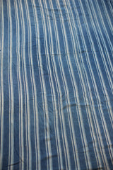 3.5x5 Indigo Blue Striped Textile // ONH Item 1970 Image 2