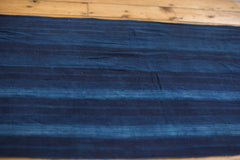 2.5x5 Indigo Blue Striped Textile Runner // ONH Item 1971 Image 1