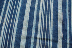 4x5 Square Indigo Blue Striped Textile // ONH Item 1972 Image 4