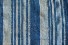 3x4.5 Indigo Blue Striped Textile // ONH Item 1973 Image 4