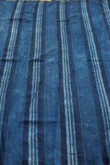 3x5 Indigo Blue Striped Textile // ONH Item 1978 Image 2