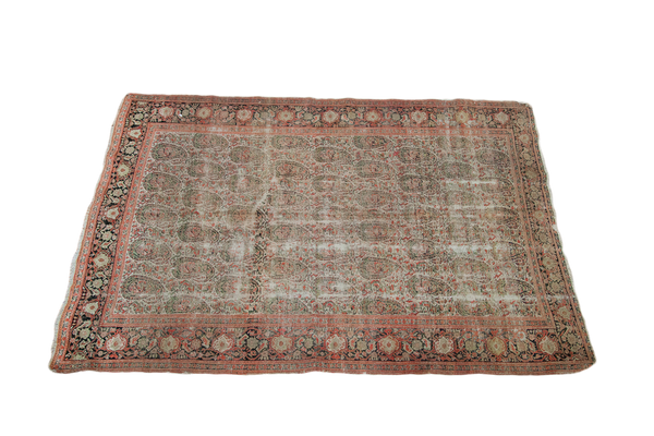 4x6 Distressed Antique Senneh Persian Area Rug // ONH Item 1999