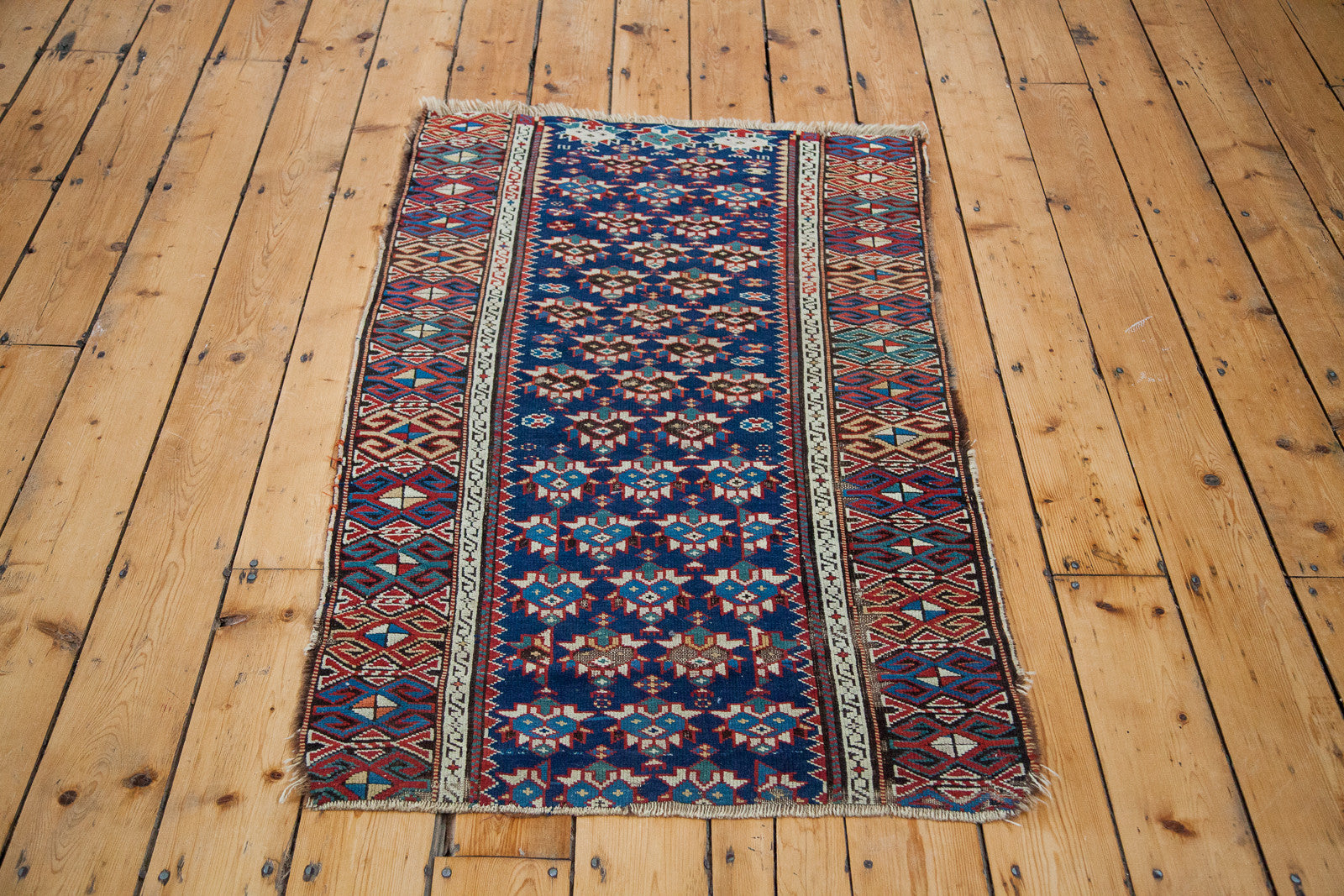 3x5 Antique 19th Century Caucasian Rug Fragment // ONH Item 2000 Image 1