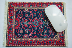 Deep Blue Turkish Rug Made in USA Mouse Pad // ONH Item 2009