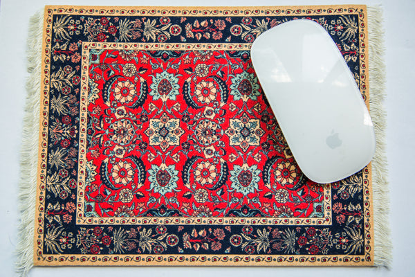 Pashmina Flowers Rug Made in USA Mouse Pad // ONH Item 2010