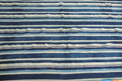3.5x5 Indigo Blue Striped Textile // ONH Item 2023 Image 1