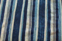 3.5x5 Indigo Blue Striped Textile // ONH Item 2023 Image 5