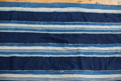 2x4 Indigo Blue Striped Textile Runner // ONH Item 2024A Image 1