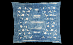 Vintage Batik Blue Throw // ONH Item 2039 Image 1