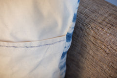24x24 Large Faded Indigo Blue Pillow // ONH Item 2043A Image 4