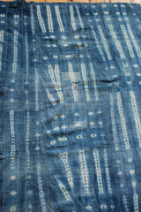 3.5x4 Square Batik Blue Textile // ONH Item 2044 Image 2