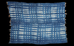 Vintage Batik Blue Throw // ONH Item 2045 Image 1