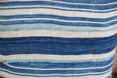 Striped Indigo Throw Pillow // ONH Item 1979A Image 2