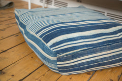 Vintage Light Blue Indigo Floor Pillow // ONH Item 2063 Image 4