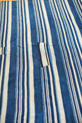 3.5x4.5 Indigo Blue Striped Textile // ONH Item 2066 Image 2