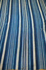3.5x5 Indigo Blue Striped Textile // ONH Item 2067 Image 3