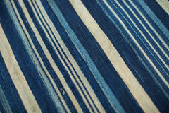3.5x5 Indigo Blue Striped Textile // ONH Item 2067 Image 4