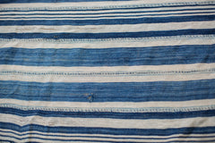 3.5x5 Indigo Blue Striped Textile // ONH Item 2069 Image 6