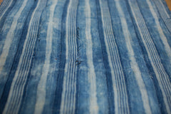 3x4 Square Indigo Blue Striped Textile // ONH Item 2072 Image 5