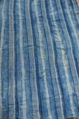 3x4 Square Indigo Blue Striped Textile // ONH Item 2072 Image 6