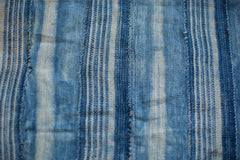 3x4 Square Indigo Blue Striped Textile // ONH Item 2072 Image 7