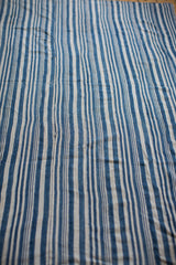 4x6.5 Indigo Blue Striped Textile // ONH Item 2073 Image 2