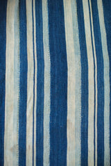 3.5x5 Indigo Blue Striped Textile // ONH Item 2075 Image 4