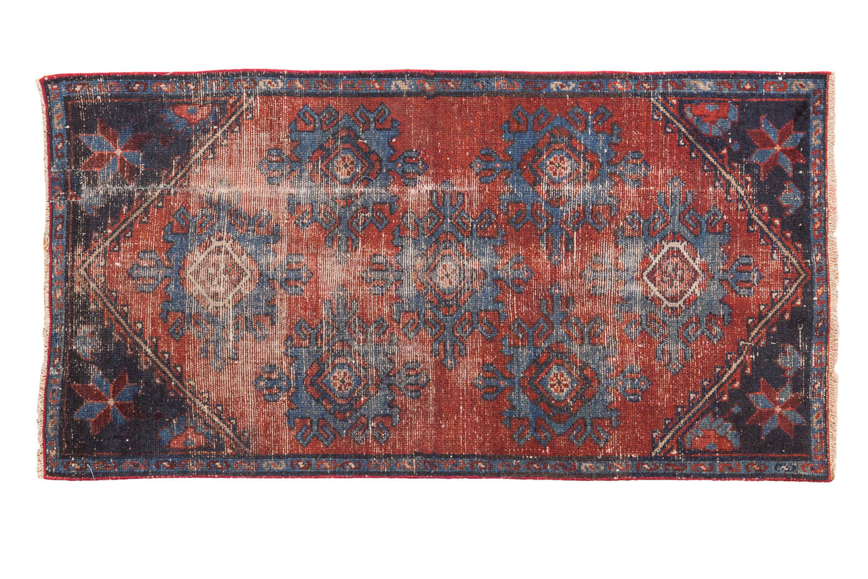 2x4 Antique Mehrevan Rug Fragment // ONH Item 2078