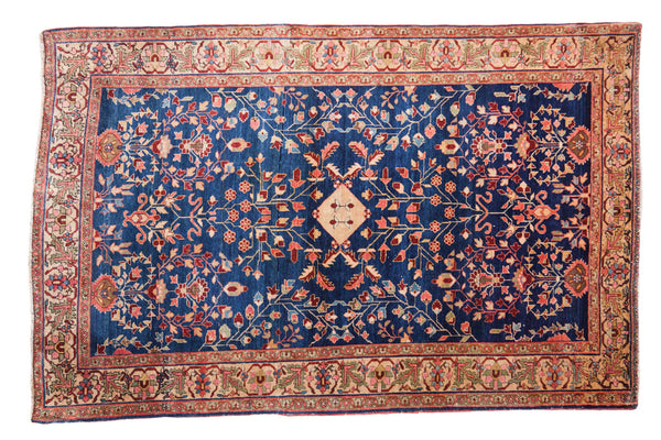 4x6.5 Vintage Farahan Sarouk Rug // ONH Item 2084