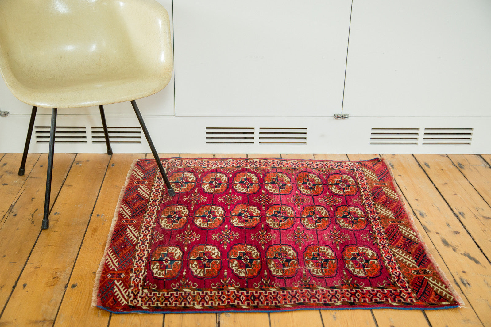 3.5x3.5 Vintage Turkmen Square Rug // ONH Item 2089 Image 1