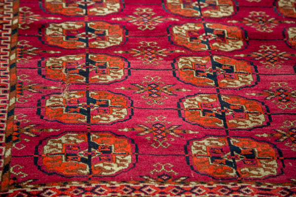 3.5x3.5 Vintage Turkmen Square Rug // ONH Item 2089 Image 3
