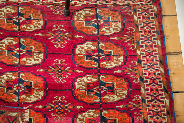 3.5x3.5 Vintage Turkmen Square Rug // ONH Item 2089 Image 6