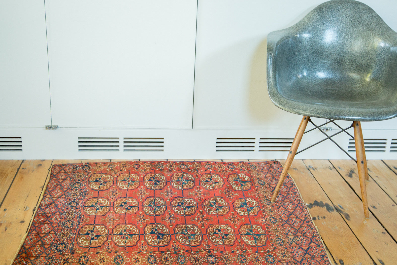 3x3.5 Antique Turkmen Square Rug // ONH Item 2090 Image 1