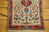 1x2 Vintage Tabatabaie Tabriz Rug Mat // ONH Item 2093 Image 3