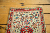 1x2 Vintage Tabatabaie Tabriz Rug Mat // ONH Item 2093 Image 4
