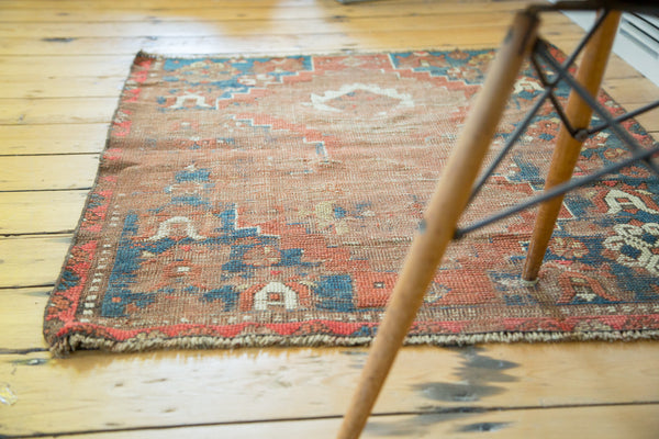 3x3.5 Antique Caucasian Square Rug // ONH Item 2103 Image 2