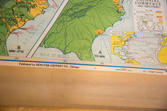 Vintage Pull Down Map of USA // ONH Item 2111 Image 4