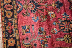 2x2.5 Vintage Mohajeran Sarouk Rug Mat // ONH Item 2120 Image 4