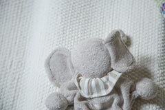 Organic Cotton Stuffed Animal Baby Elephant // ONH Item 2135 Image 1