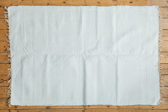 4x6 New Organic Cotton White Rag Rug // ONH Item 2136 Image 5