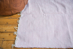 4x6 New Organic Cotton Pink Rag Rug // ONH Item 2137 Image 2