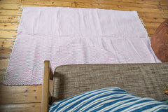 4x6 New Organic Cotton Pink Rag Rug // ONH Item 2137