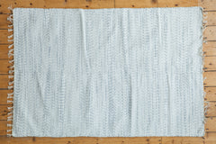 4x6 New Organic Cotton Minimalistic Rag Rug // ONH Item 2140 Image 6