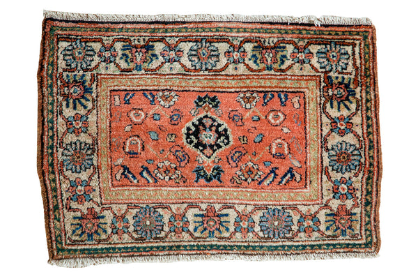 2.5x2 Vintage Malayer Sampler Rug Mat // ONH Item 2152