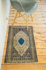 1.5x3 Antique Persian Senneh Rug Mat // ONH Item 2155 Image 4