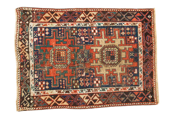 2.5x3.5 Antique Caucasian Rug Mat // ONH Item 2161