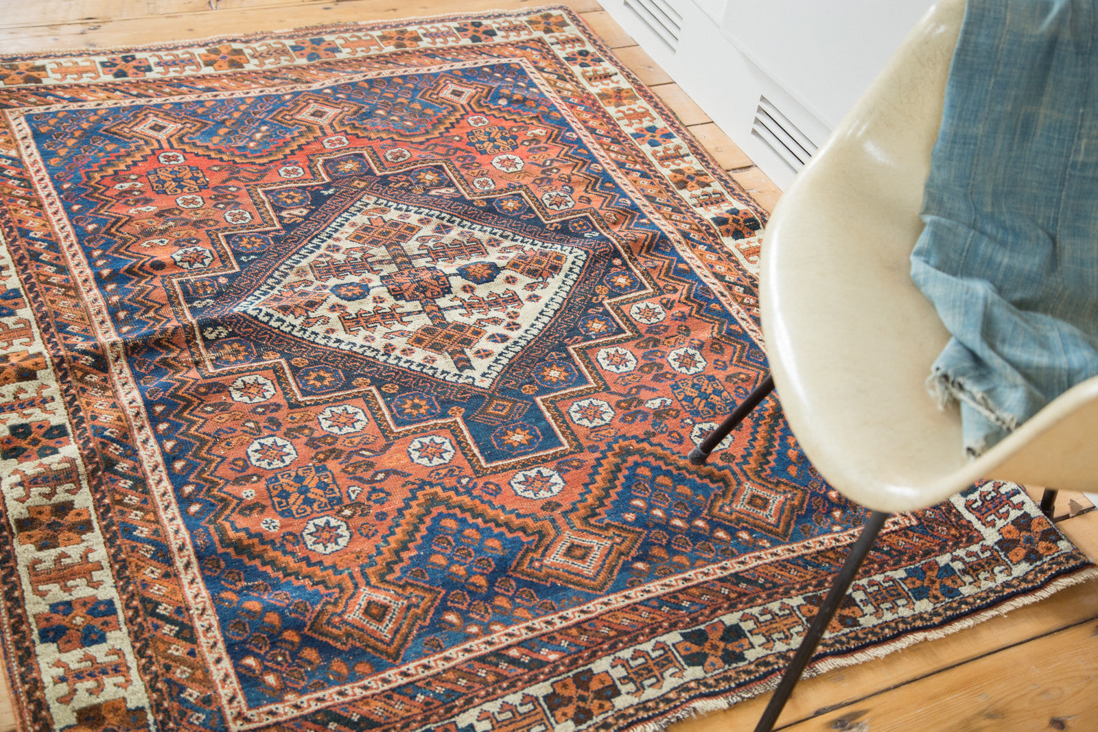 4x5 Vintage Square Afshar Rug // ONH Item 2163 Image 1