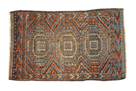 2x3.5 Antique Beshir Rug // ONH Item 2165