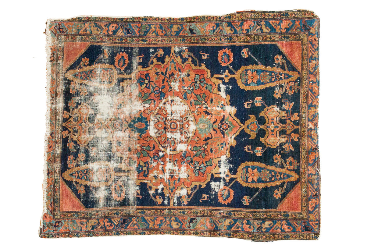 3.5x4 Antique Square Malayer Rug // ONH Item 2172