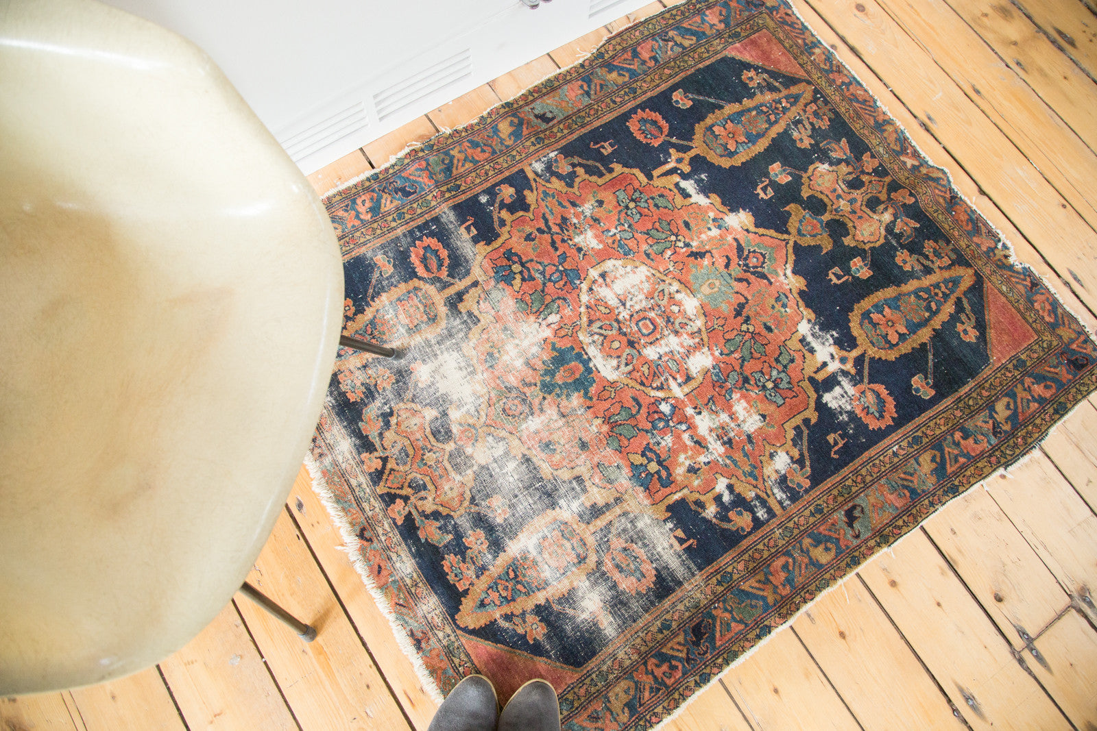 3.5x4 Antique Square Malayer Rug // ONH Item 2172 Image 1